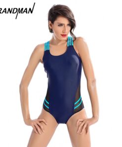 New European and American one-piece slim fit triangle sports women's swimsuit