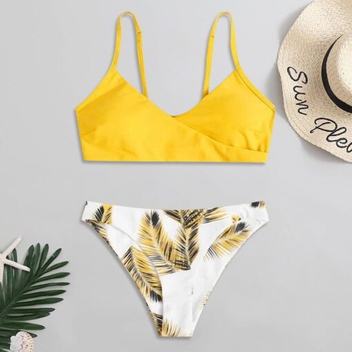 Bikini Women Swimwear Floral Random Print Bikini Set Push-Up Bikinis Sexy Biquini Swim Suit Female Beachwear Swimming