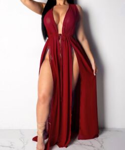Women Chiffon Kimono Beach Bikini Cover Up Wrap Boho Dress Beachwear Long Split Vestidos