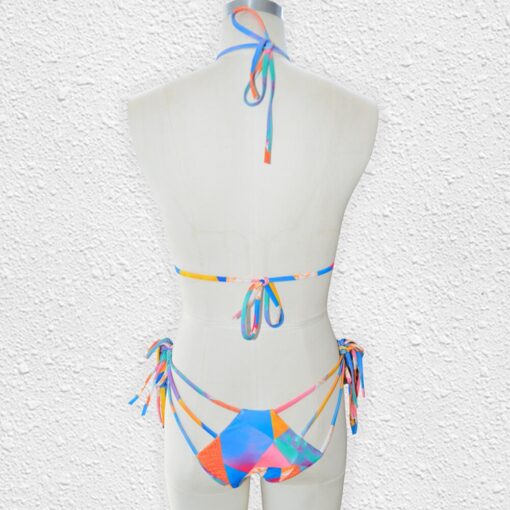 2020 New Print Bikini Bandage Bikini Set Push Up Swimsuit Women Hollow Out Swimwear Brazilian Bathing Suits Summer Beach Wear XL