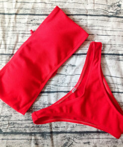 2019 Solid Bikini Brazillian Swimsuit Women Bikini Set Sexy Off Shoulder Swimwear Female Swimming Biquini Maillot De Bain Femme