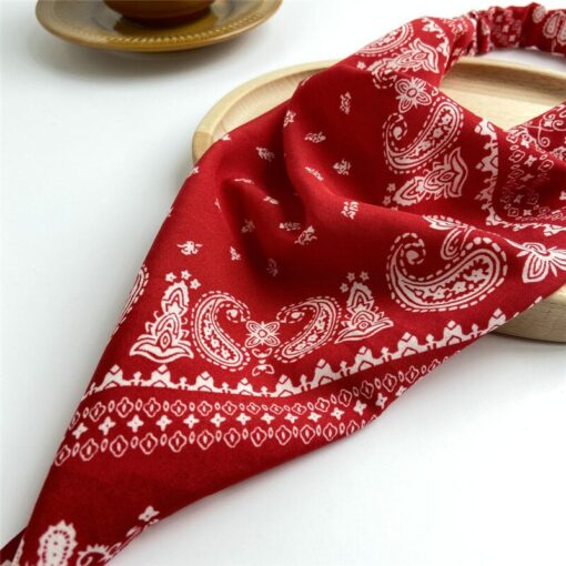 Fashion Women Girls Summer Bohemian Hair Bands Print Headbands Vintage Triangle Turban Bandage HairBands Hair Accessories