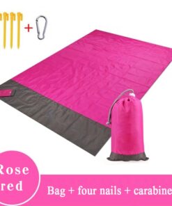 Outdoor Portable Beach Mat Folding Camping Pocket Picnic Mat Waterproof Moistureproof Tent Ground Mattress Lightweight Blanket