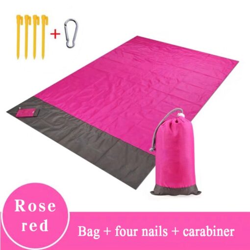 Outdoor Portable Beach Mat Folding Camping Pocket Picnic Mat Waterproof Moistureproof Tent Ground Mattress Lightweight Blanket
