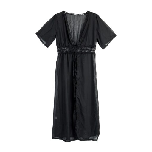 3XL Plus Size Summer Sexy Women Beach Cover Up V Neck Dress Long Maxi Dress Tunic Pareo Robe Swimwear Bathing Suit Beachwear
