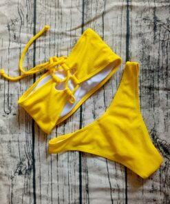 2019 Solid Bikini Brazillian Swimsuit Women Bikini Set Sexy Off Shoulder Swimwear Female Swimming Biquini Maillot De Bain Femme