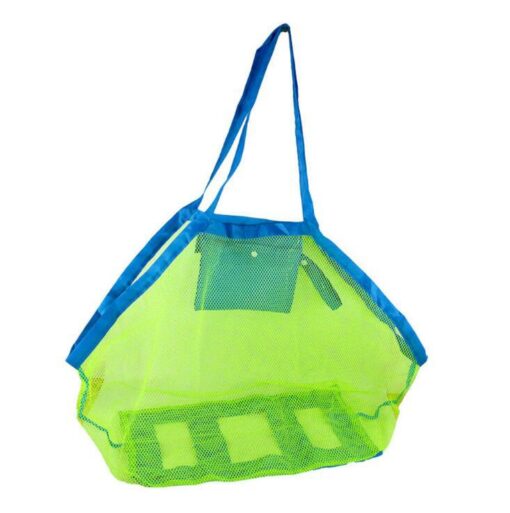 Portable Beach Bag Swimming Bag Outdoor Beach Park Swimming Kids Children Toys Towel Clothes Mesh Storage Bag Organizer
