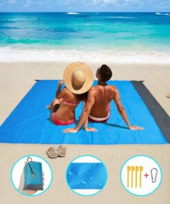 2*2M Portable Picnic Mat Waterproof Beach Mat Pocket Blanket Camping Tent Ground Mat Mattress Outdoor Camping Sleeping Mat