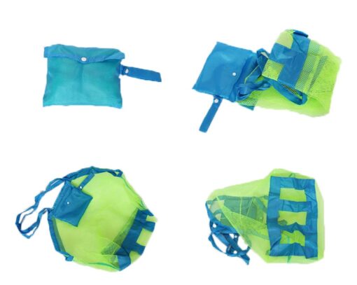 Portable Beach Bag Swimming Bag Outdoor Beach Park Swimming Kids Children Toys Towel Clothes Mesh Storage Bag Organizer