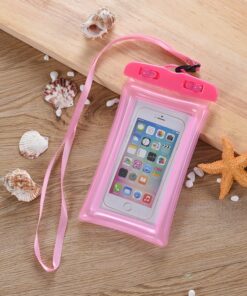 Runseeda 6Inch Floating Airbag Swimming Bag Waterproof Mobile Phone Pouch Cell Phone Case For Swim Diving Surfing Beach Use