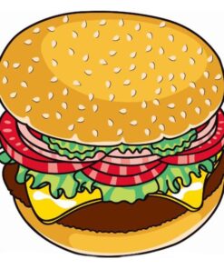 2020 new Polyeater Beach Towel Tapestry Hamburger Fruit Print Picnic Mat Beach Blanket for Home Wall Art Decoration