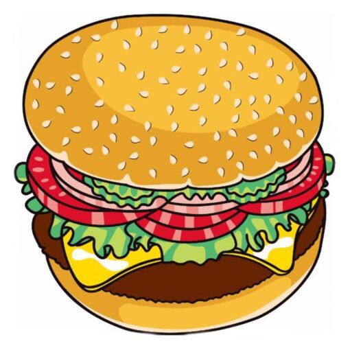 2020 new Polyeater Beach Towel Tapestry Hamburger Fruit Print Picnic Mat Beach Blanket for Home Wall Art Decoration