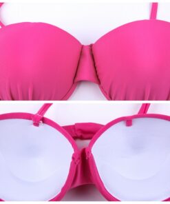Hot Sales Underwire Cup Bkini 2020 Plump Looking Push Up Bra Beach Bikini Set Sexy Open Female High Quality Women Swimsuit XXL