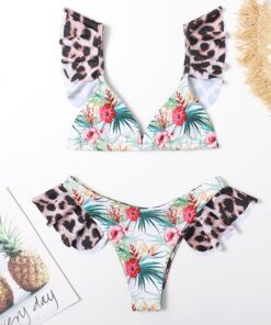 Cute Bikinis 2021 Sexy Bikini Set Micro Bikini Ruffle Swimsuits Female Swimwear Thong Bathing Suit Brazilian Biquini Bather