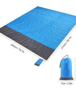 2*2M Portable Picnic Mat Waterproof Beach Mat Pocket Blanket Camping Tent Ground Mat Mattress Outdoor Camping Sleeping Mat