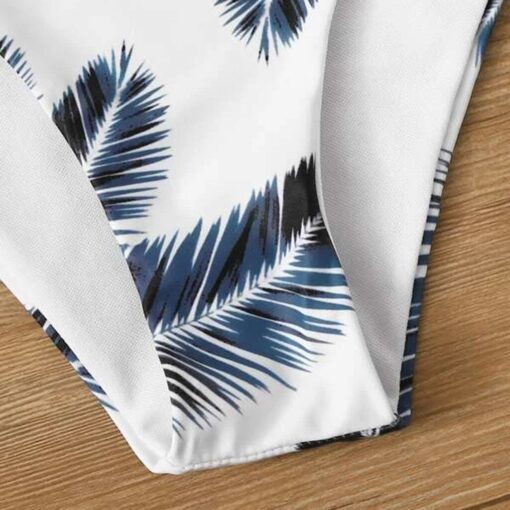2020 Summer Women Leaves Floral Random Print Bikini Set Push-Up Swimsuit Beachwear Padded Separate Swimwear купальник