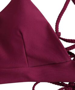Sexy Women Bikini Tops Bandage Solid Push-up Padded Bra Swimsuit Swimwear Beachwear top bikinis 2020 mujer T@