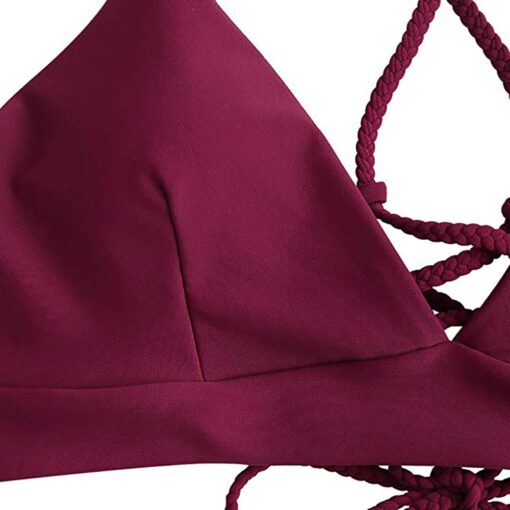 Sexy Women Bikini Tops Bandage Solid Push-up Padded Bra Swimsuit Swimwear Beachwear top bikinis 2020 mujer T@
