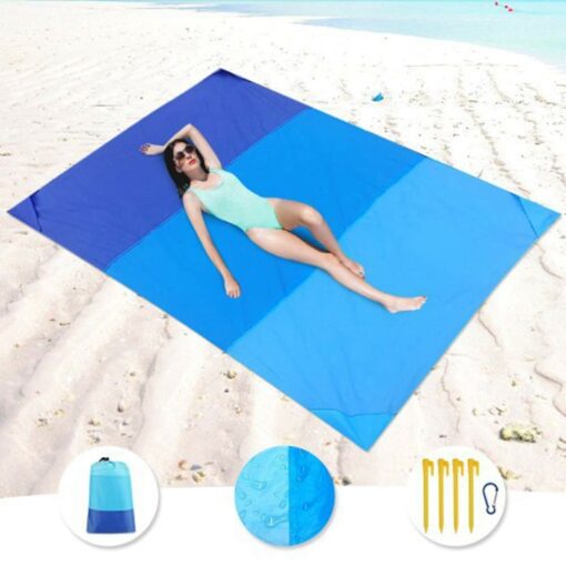 1Days Ship 200x210cm Beach Mat Waterproof Beach Blanket Outdoor Portable Picnic Mat Camping Ground Mat Camping Bed