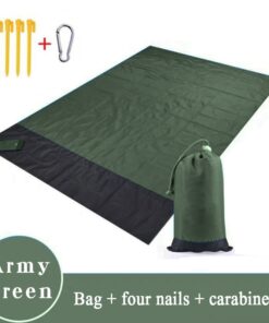 Outdoor Portable Beach Mat Folding Camping Pocket Picnic Mat Waterproof Moistureproof Tent Ground Mattress Lightweight Blanket