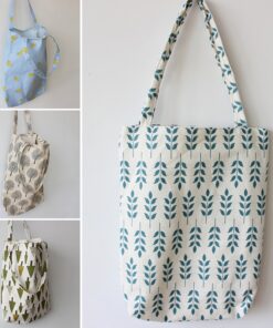 41*32cm New Arrival Women Girl Foldable Reusable Print Shopping Bag Eco Tote Handbag Beach Bag Cotton Linen Shoulder Bag