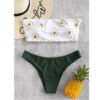 Multi-color swimwear bikini women Print Tube up Two Pieces Bikini Push-Up Swimsuit Swimwear Beachwear Lovely fashion Bikini#G40