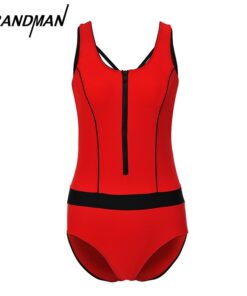 New European and American one-piece zipper fashion triangle sports women's swimsuit