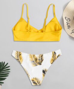 Bikini Women Swimwear Floral Random Print Bikini Set Push-Up Bikinis Sexy Biquini Swim Suit Female Beachwear Swimming