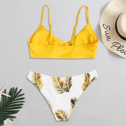 Bikini Women Swimwear Floral Random Print Bikini Set Push-Up Bikinis Sexy Biquini Swim Suit Female Beachwear Swimming