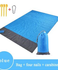 Outdoor Portable Beach Mat Folding Camping Pocket Picnic Mat Waterproof Moistureproof Tent Ground Mattress Lightweight Blanket