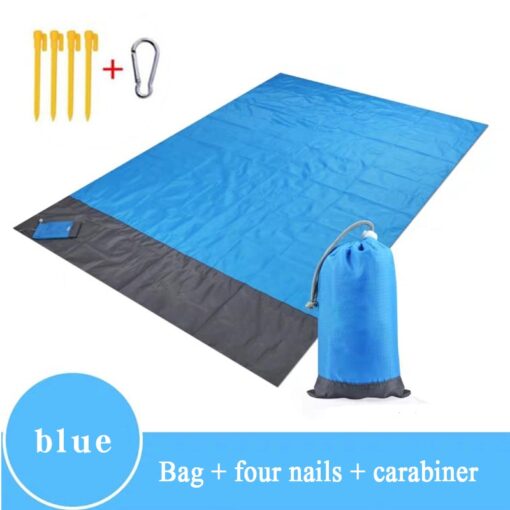 Outdoor Portable Beach Mat Folding Camping Pocket Picnic Mat Waterproof Moistureproof Tent Ground Mattress Lightweight Blanket