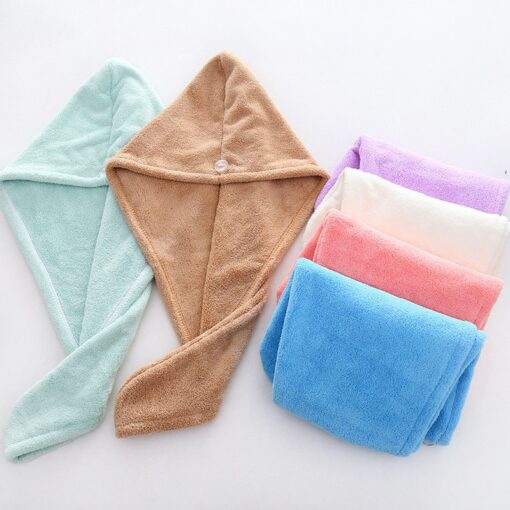 Women Bathroom Super Absorbent Quick-drying Thicker microfiber Bath Towel Hair Dry Cap Salon Towel rapid drying hair towel