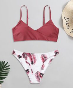 Bikini Women Swimwear Floral Random Print Bikini Set Push-Up Bikinis Sexy Biquini Swim Suit Female Beachwear Swimming