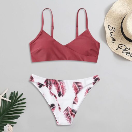 Bikini Women Swimwear Floral Random Print Bikini Set Push-Up Bikinis Sexy Biquini Swim Suit Female Beachwear Swimming