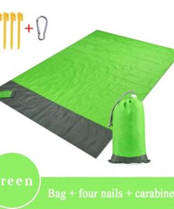Outdoor Portable Beach Mat Folding Camping Pocket Picnic Mat Waterproof Moistureproof Tent Ground Mattress Lightweight Blanket