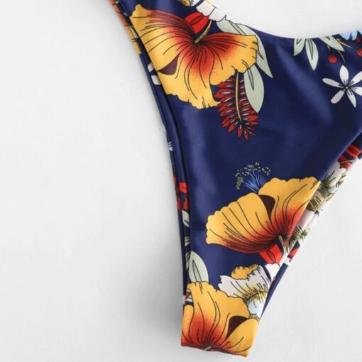 Sale Bikini Summer Floral Bikini Set Low Waist Swimwear Women Brazilian Bathing Suit Sexy Swimsuit Female Brazilian Biquini Q30
