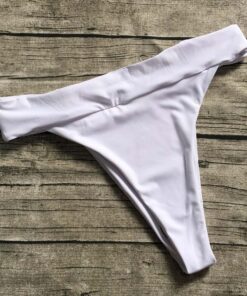S-XL Wholesale High Waist Women Bikini Bottom Shorts Elactic Women Swimwear Bottoms 5 Color Bathing Suit Beachwear Thong Shorts