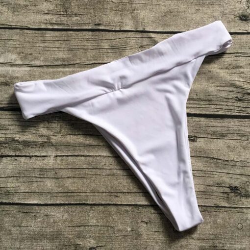 S-XL Wholesale High Waist Women Bikini Bottom Shorts Elactic Women Swimwear Bottoms 5 Color Bathing Suit Beachwear Thong Shorts