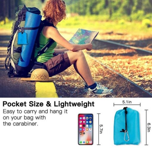 Outdoor Portable Beach Mat Folding Camping Pocket Picnic Mat Waterproof Moistureproof Tent Ground Mattress Lightweight Blanket