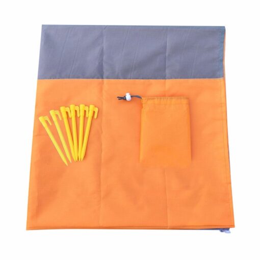 210*200cm Portable Pocket Picnic Mat Waterproof Sand Beach Mat Outdoor Camping Folding Blanket Picknick Tent Cover Bedding Bed#2