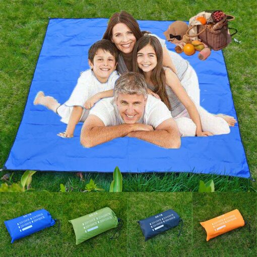Pocket Beach Mat Picnic Tent Bedding Folding-cover Blanket Camping Sand-free Waterproof Beach Mat Blanket Outdoor Picnic Mat #3