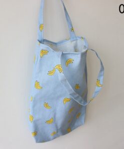 41*32cm New Arrival Women Girl Foldable Reusable Print Shopping Bag Eco Tote Handbag Beach Bag Cotton Linen Shoulder Bag
