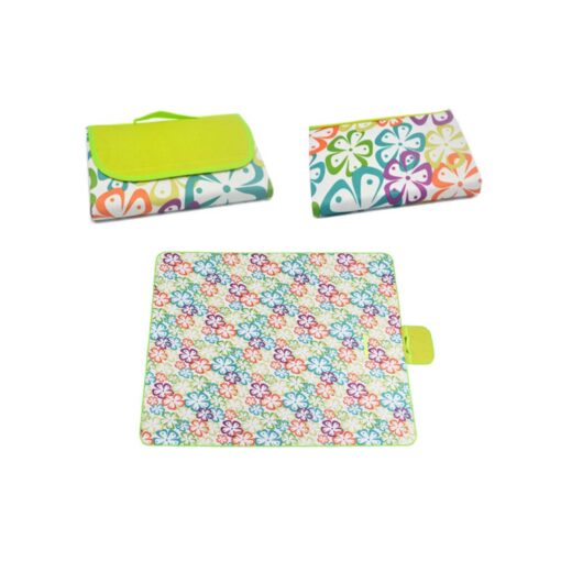 Portable Foldable Outdoor Camping Mat Widen Picnic Mat Plaid Beach Blanket Baby Multiplayer Mat Waterproof Beach Carpet