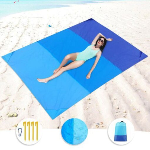 1Days Ship 200x210cm Beach Mat Waterproof Beach Blanket Outdoor Portable Picnic Mat Camping Ground Mat Camping Bed