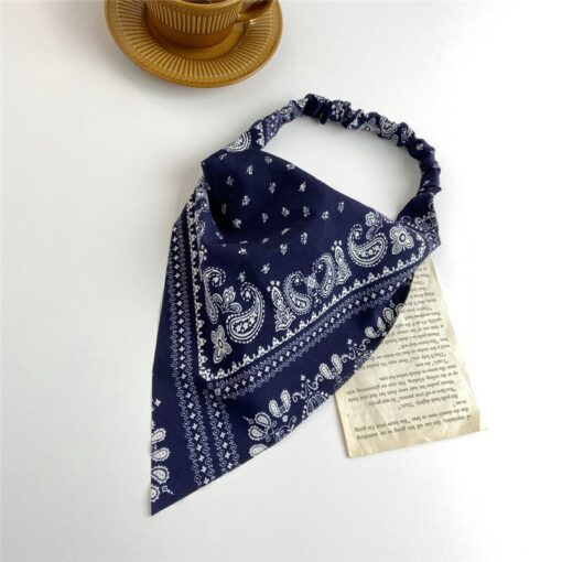 Fashion Women Girls Summer Bohemian Hair Bands Print Headbands Vintage Triangle Turban Bandage HairBands Hair Accessories