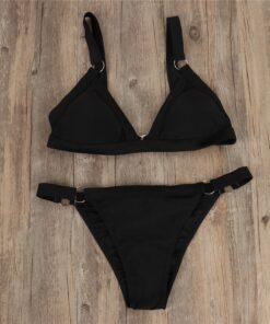 2pcs Women Push up Bikini Set Swimwear Bra Bandage Swimsuit Bathing Suit Push-Up sexy Swimwear Beachwear Swimsuit Adjustable#G40