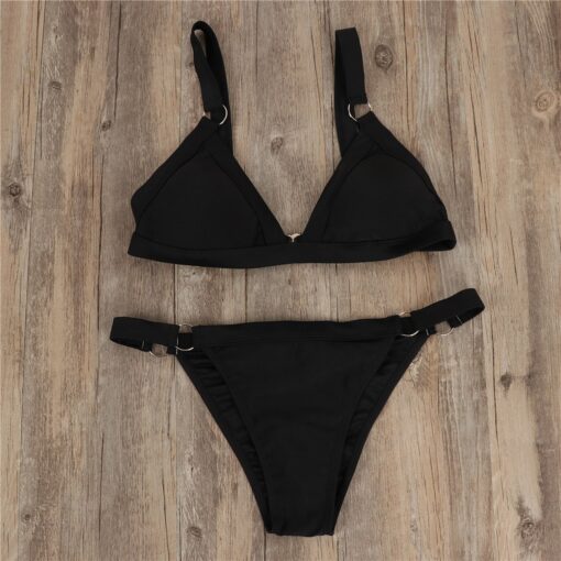 2pcs Women Push up Bikini Set Swimwear Bra Bandage Swimsuit Bathing Suit Push-Up sexy Swimwear Beachwear Swimsuit Adjustable#G40