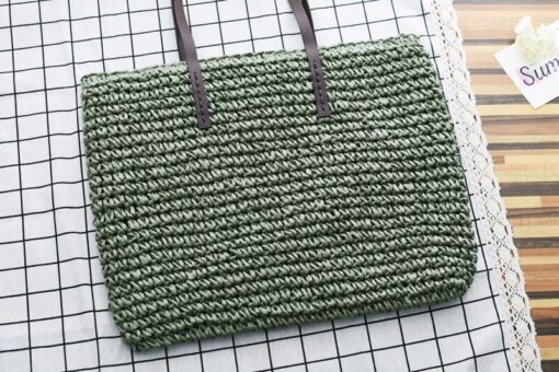 Qiaoduo Women Shoulder bag Summer Beach Bag Rattan Handmade Knitted Straw Large Capacity Bags Women Shoulder Bag Bohemia New