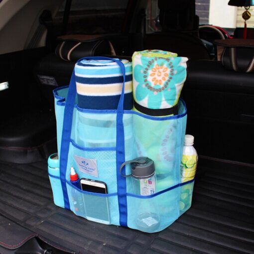 2019 Newest Women Swimming Bag Beach Sand Free Storage Handbag Cosmetic Pouch Portable Foldable Mesh Bags For Toys Shoes Clothes