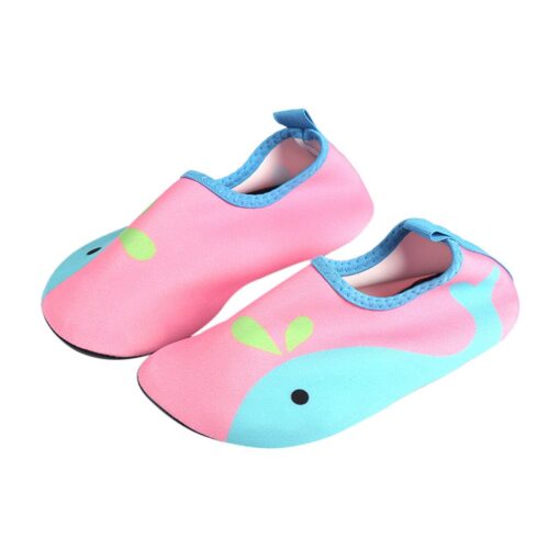 1 Pair Kids Cartoon Swim Shoes Boy Girl Anti Slip Socks Beach Pool Surfing Not Absorbing Water Lightweight Swimming Accessory